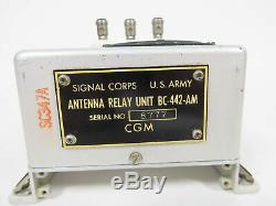 Vintage Signal Corps BC-442-AM Antenna Relay Unit Military Ham Radio ARC 5