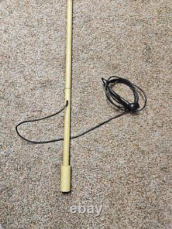 Vtg Broadcast Antenna Fiberglass 8 Section 119'' Tall Vertical Yellow Top