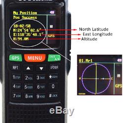 Walkie Talkie TC-898G 10W GPS VHF UHF Long Range Two Way Radio Ham Radio Antenna