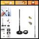 Wide Band Scanner Antenna Set 95MHz-1100MHz Foldable Telescopic withMagnetic Base