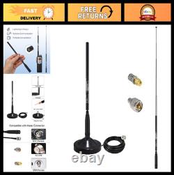 Wide Band Scanner Antenna Set 95MHz-1100MHz Foldable Telescopic withMagnetic Base