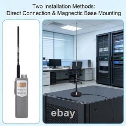 Wide Band Scanner Antenna Set 95MHz-1100MHz Foldable Telescopic withMagnetic Base