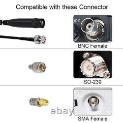 Wide Band Scanner Antenna Set 95MHz-1100MHz Foldable Telescopic withMagnetic Base