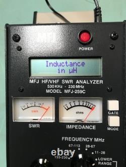Working MFJ-259C HF/VHF SWR Antenna Analyzer 530KHz 230MHz Good Condition