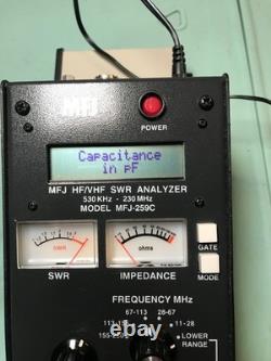 Working MFJ-259C HF/VHF SWR Antenna Analyzer 530KHz 230MHz Good Condition
