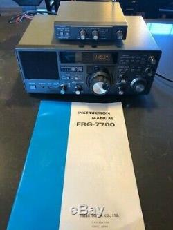 Yaesu FRG-7700 Ham Radio Shortwave Receiver with FRA 7700 Antenna