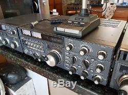 Yaesu FT102 HF Ham Radio, Antenna Tuner FC102, VFO FV102DM, Speaker SP102, Mic