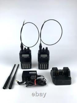 Yaesu FT 60-R Ham Radio Handheld VHF UHF 2 Pack Signal Stick Antenna & Charger