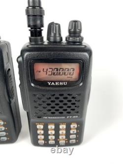 Yaesu FT 60-R Ham Radio Handheld VHF UHF 2 Pack Signal Stick Antenna & Charger