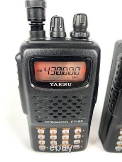 Yaesu FT 60-R Ham Radio Handheld VHF UHF 2 Pack Signal Stick Antenna & Charger