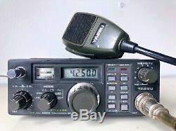 Yaesu Radio Transceiver FT-290R 2m All Mode Ham FT290R w YM-47 Mic & Antenna