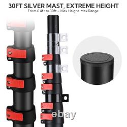 Yescom 30ft Telescoping Antenna Mast Pole for Ham Radio, Starlink Gen3/Mini/V5
