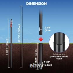 Yescom 30ft Telescoping Antenna Mast Pole for Ham Radio, Starlink Gen3/Mini/V5